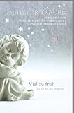 Skorpion Trauerkarte Engel & Sterne - Edle Naturkarton-Karte mit Silberfolie, Himmelsszene für stille Anteilnahme und Trost - mit Umschlag