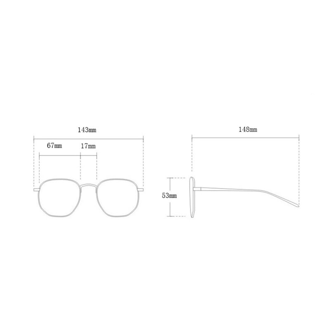 Montura de gafas de sol TR90 para mujer, transparente