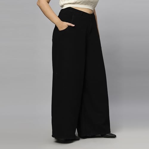 Image of TURNING BLUE Extra Wide High Rise Stretchable Plus Size Jeans for Women