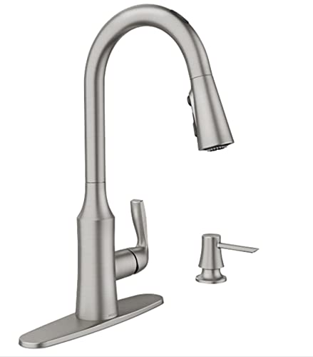 Moen Cadia Smart Küchenarmatur mit Seifenspender, gebürstetes...