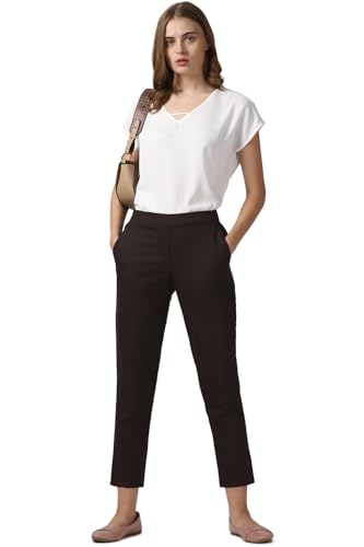 Image of Van Heusen Women's High Rise Regular Fit Formal Pant