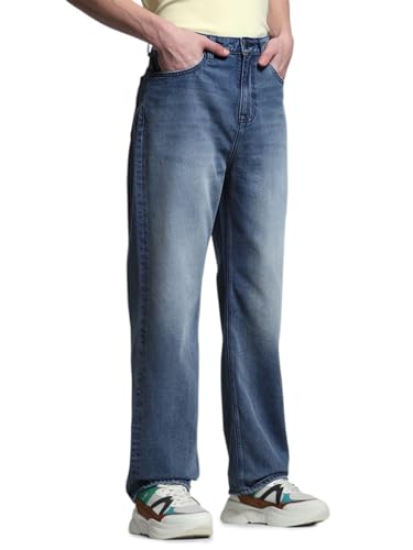 Image of Jack & Jones Men's Loose Fit Jeans | High Rise | Jeans for Men