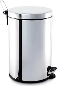 Brinox - Lixeira Inox Com Pedal E Balde 20L Decorline - Aço Inox