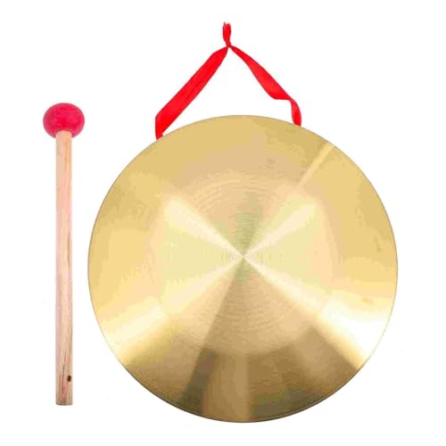 Loud Chinese Gong Instrument Portable Copper Gong Warning Percussion Instrument Funny Percussion Instrument