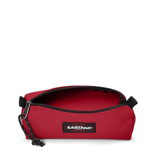 Image of EASTPAK Benchmark Pencil Case - Durable Organizer, Scarlet Red | Lightweight & Zippered Stationary Storage Bag for Pens /Accessories