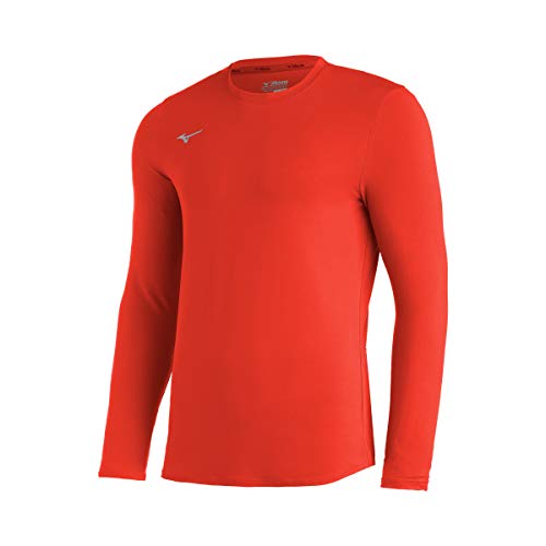 Mizuno Youth Comp haut technique orange XL à manches longues respirant pour enfant