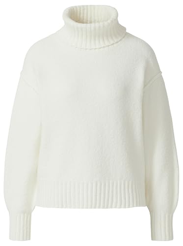 s.Oliver Damen Pullover mit Rollkragen 2172631 White 46