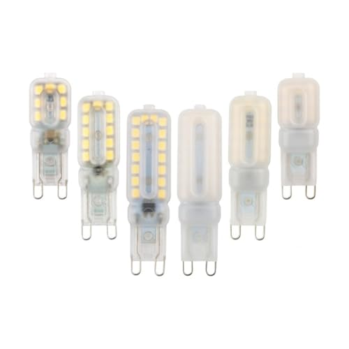 Bombilla LED de maíz G9 para lámpara de araña, pack de 20 luces KJXP de 7W AC220V