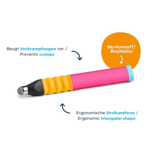 Stylet tactile rose Edurino pour s'amuser et apprendre sur tablette