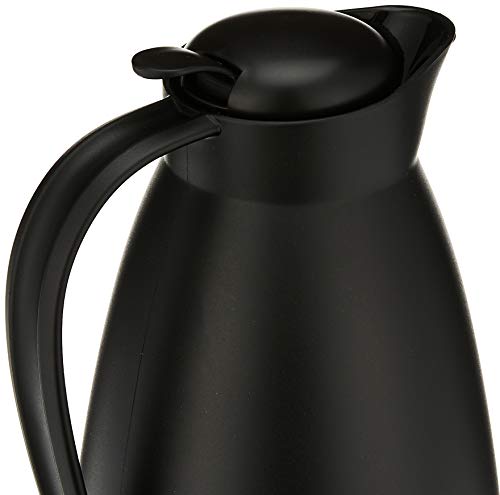 Alfi Frasco de plástico fosco a vácuo de vidro, 1 L, preto (AG2800BK2)
