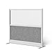 FSE 373-MW-5348-FWCGWG Modular Wall Room Divider System - Silver Frame - 53