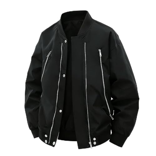 PENRTAIR Men's Women's Varsity Jacket, Casual and Fashionable Baseball Jacket, Lightweight Long Sleeve Bomber Jackets