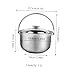 Imagen de Garneck Olla de Cocina de Acero Inoxidable con Tapa y Asa Olla Multifunción para Sopa y Mezcla Resistente con Fondo Plano para Calentamiento Uniforme para Preparación Diaria y