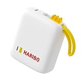 Haribo ミニモバイルバッテリー 10000mAh 22.5W 急速充電、内蔵ケーブル付き、コンパクトサイズ、5V 3A、グミベアデザイン、iPhone 15・16シリーズ、Galaxy、Xiaomi、Pixel、Xperia 対応