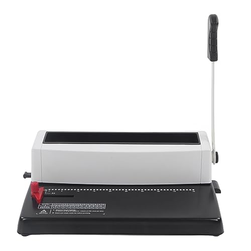 Máquina de encuadernación de bobina espiral Carpeta de alambre de acero inoxidable profesional con mango humanizado para el tamaño de la letra A4 A5 Documentos Uso de la oficina