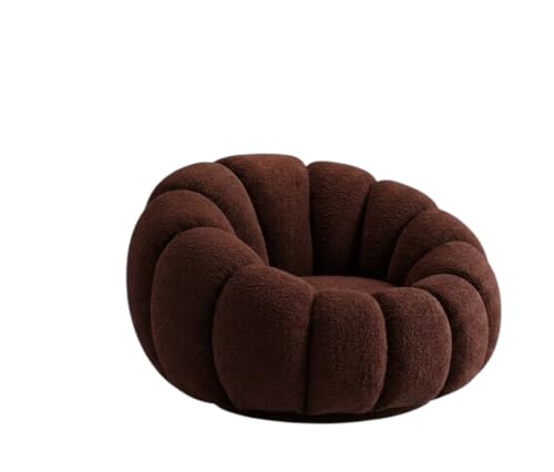 Image of CRAFTCITY 1 Seater Pumpkin Sofa with Ottoman /Stool |Accent Chair Set
