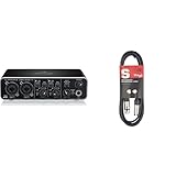 Product 1: 2x2 USB 2.0 audio interface for recording microphones and instruments. Product 1: Streams 2 inputs / 2 outputs with ultra-low latency to your computer. Compatible with Windows XP, Vista, 7-10, as well as Mac OS Product 1: Compatible with p...