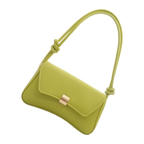 Elegant Candy Color Shoulder Bag Fashionable Crossbody Bags PU Leather Armpit Purse Casual Underarm Bags for Women