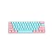 NPKC 61 87 104 Keys Miami Thick PBT OEM Profile Keycap for MX Switches GH60 Tenkeyless Mechanical Gaming Keyboard (61 Side Print) (Only Keycap)