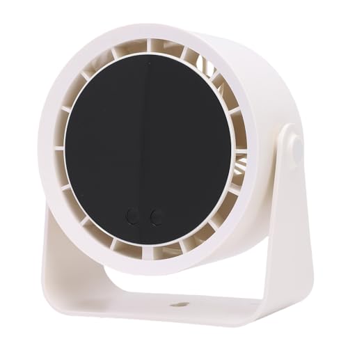 Ventilador de Escritorio Portátil con Batería Recargable, Ventilador de Mesa Silencioso, 100 Velocidades con Pantalla Digital LED para Uso en Interiores y Exteriores, Color Beige