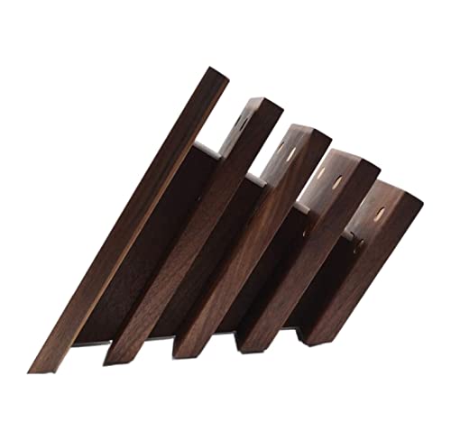 PAREKS Bloque de cuchillos magnético inclinado para cuchillos, soporte universal de madera, estante de almacenamiento duradero, suministros de cocina, almacenamiento de herramientas para cocina