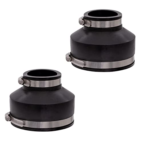 Fernco 1056-42 4-In. X 2-In. Flexible Pvc Pipe Coupling For Cast Iron And Plastic Plumbing Connections, 2-Pack #TOP10