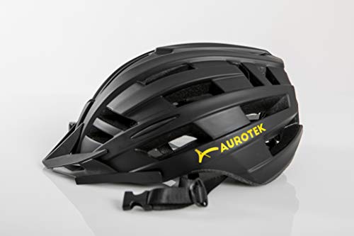 Aurotek H2 urbaner Helm mit Lud LED, Erwachsene, Unisex, Schwarz, Medium Cover