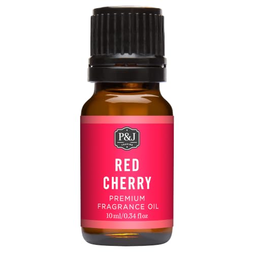 P&J Trading Fragrance Oil for Diffusers for Home - Red Cherry 10ml Fragrance Scents for Candle Making - Soap Making Supplies & Car Diffuser Scents