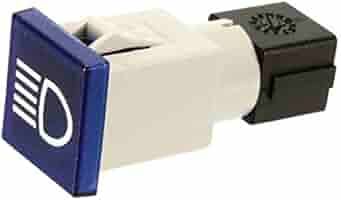 Spia Batteria Quadrata Rossa Per Trattore COBO - 12V/24V, Senza Lampadina, 22.5x22.5 Mm