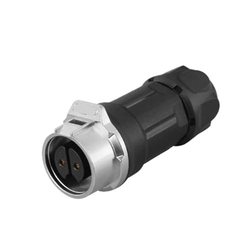 Connecteur d'alimentation circulaire femelle M16 étanche IP67 2 broches câble extérieur