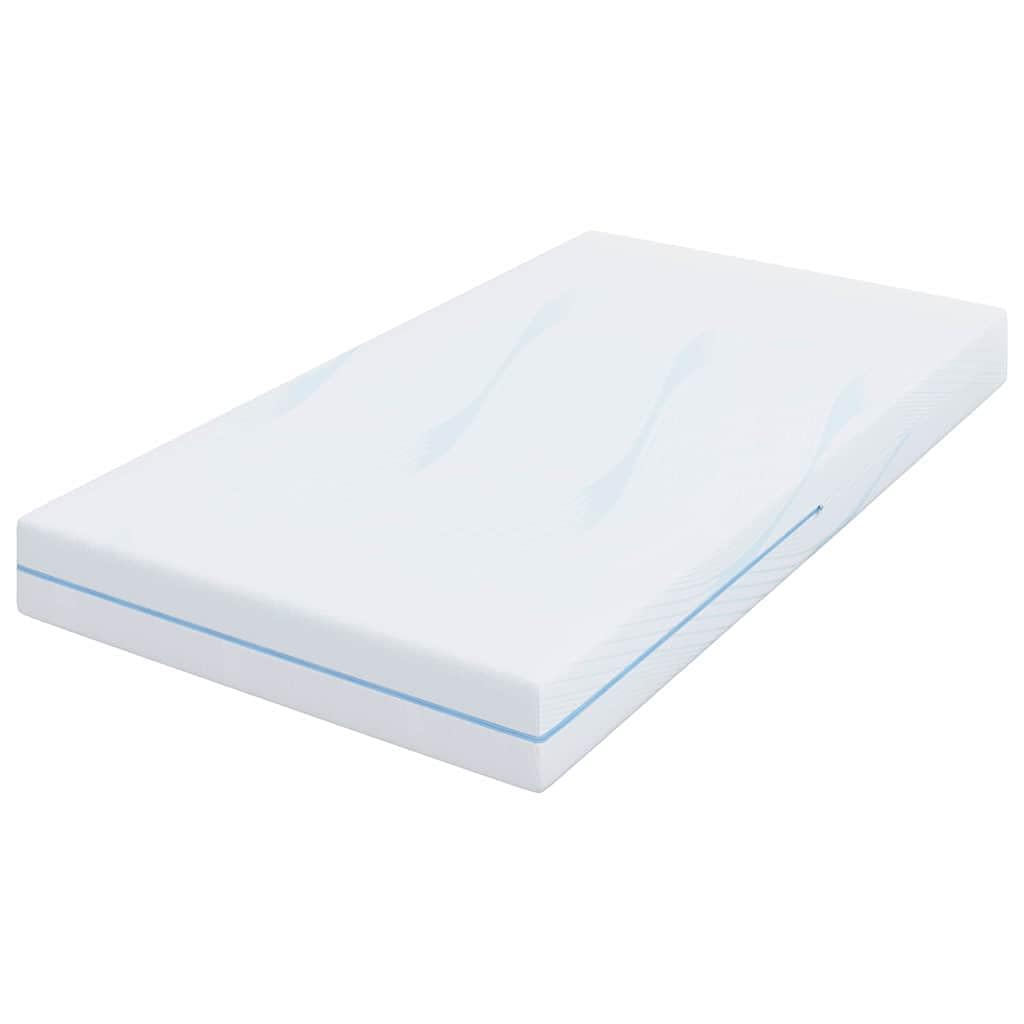 Materac, biały, żakardowy materiał 90 x 200 cm, średnio twardy, z 7-strefową konstrukcją, oddychający, odporny na odkształcenia, do sypialni, gospodarstwa domowego, komfortowy, równomiernie