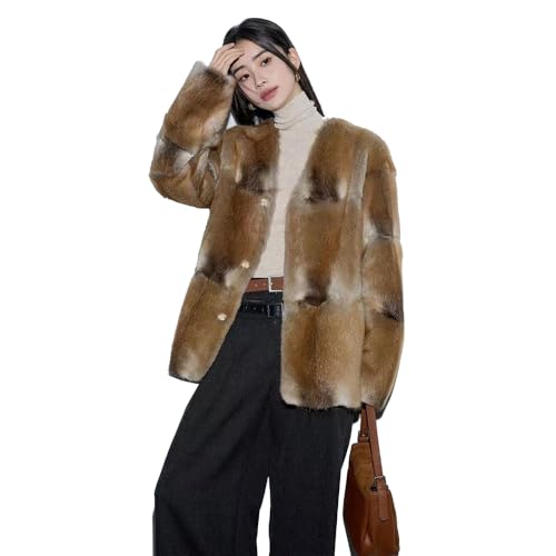 Authentic Mink Fur Coat for Women, Warm Winter Regular Fit4