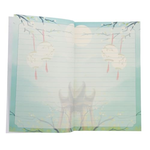 Baluue Cuaderno Clásico A5 Estilo Chino Libreta Estética Encuadernación en Hilo Cuaderno para Estudiantes y Trabajo Portátil para Uso Diario