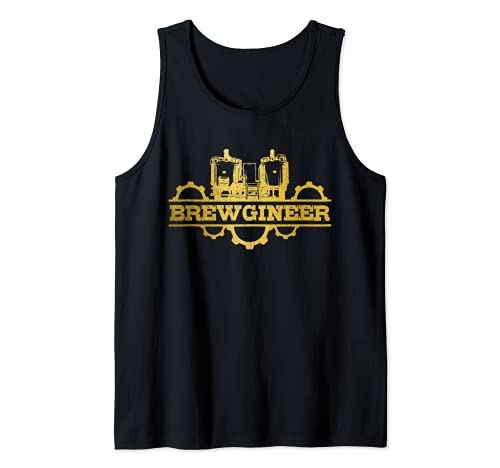 Cerveza Brewgineer Brewmaster Vintage Craft Beer Camiseta sin Mangas