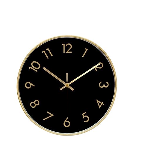 Horloge de chambre silencieuse à batterie 12" nombres 3D