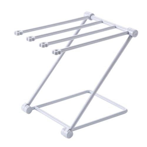 Toallero plegable vertical de polipropileno portátil para hogar y baño 6