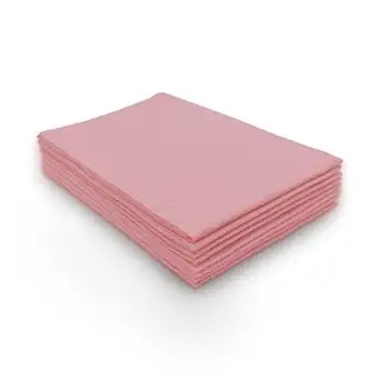 TIDI 2 Ply Tissue/Poly Mauve Dental Bib/Towel