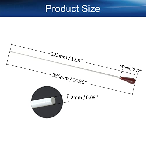 Image of Othmro 1Pcs Hollow Teachers Pointer Teaching Pointer Stick for Classroom, Metal Handheld Presenter Pointer Length 14.96 inch, Handheld Presenter Whiteboard Pointer for Teachers /Guides /Coach (Red)