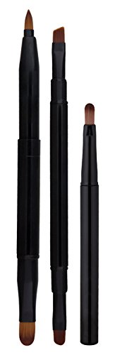 JPNK 3 Pcs Multi Functions Cosmetic Makeup Brush with Cover