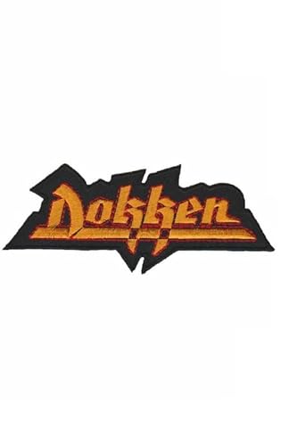 Dokken Glam - Parche de metal bordado para planchar