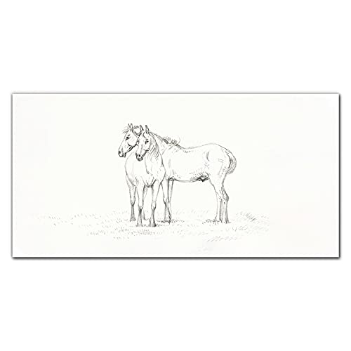 Tableau en verre acrylique 100x50 cm avec animaux pour decoration salon