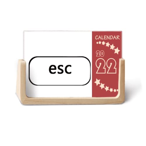 Calendrier de bureau 2022 Esc Art Déco 12 mois - Planning de table et papeterie design