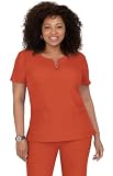 KOI Lite Serenity - Camiseta quirúrgica con cremallera y 4 bolsillos para mujer, XXL
