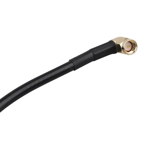 Futheda SMA Male Right Angle to Female Adapter Aerial Antenna Extension Cable RG58 Coaxial Cable 1m/3.3feet for Ham Radio Kenwood BaoFeng Wouxun Icom Yaesu Vertex Standard Horizon Marine VHF Radio - Image 3