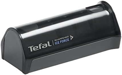 Tefal Ice Force Ostrzałka do Noży, Tworzywo Sztuczne Ceramika, Czarny, 12.5 x 5.9 x 4.7 cm