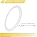 RIXIGOOD 20PCS 4 Inch Tri Clamp Silicone Gasket for 4