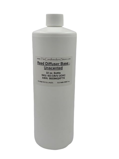 Reed Diffuser Base UnScented (32 oz Bottle) transforms Fragrance and Essential Oils into Reed Diffuser Oils.