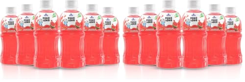 Image of Sapphire Poko Loko Watermelon Flavoured Fruit Juice Drink with Nata De Coco | Energy Booster Drink filled with Natural Fruit Fibres | No Added Preservatives and Colours - 300ml (Pack of 12)