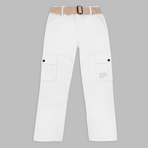 Image of CAVIO Boys Cotton Solid Cargo Pants
