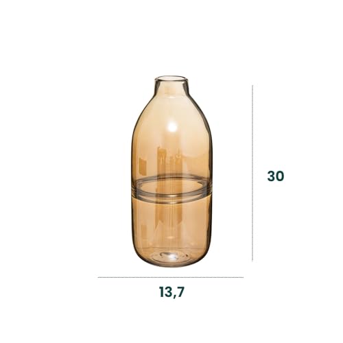Vase en verre ambre pour embellir un salon ou une table vide - 5